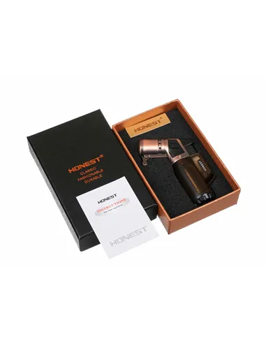 Зажигалка сигарная Honest, тройное пламя, бронза