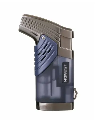 Зажигалка сигарная Honest, двойное пламя, с пробойником, черная