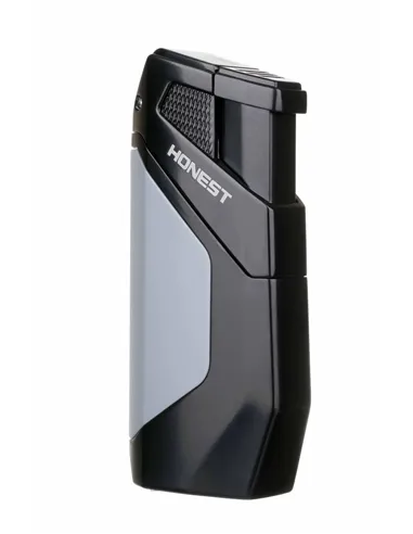 Зажигалка сигарная Honest, двойное пламя, с пробойником, синяя