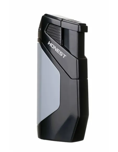 Зажигалка сигарная Honest, двойное пламя, с пробойником, синяя