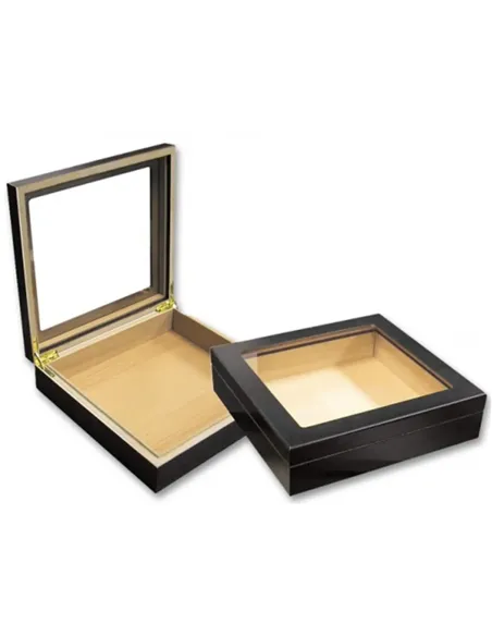 Хьюмидор Aficionado Chateau Glasstop Black