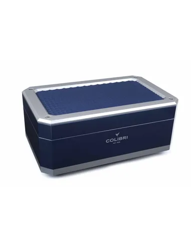 Хьюмидор Colibri Rally на 100 сигар, Алюминий и синий лак-HU360T2