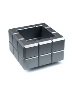 Пепельница Colibri Heritage Cube, Оружейная сталь-AT125T3