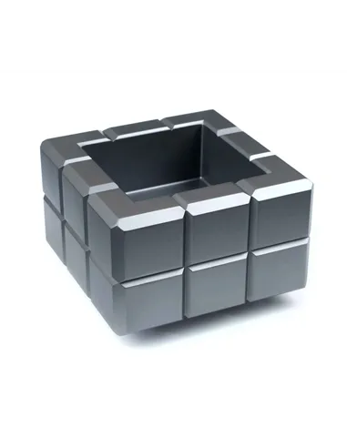 Пепельница Colibri Heritage Cube, Оружейная сталь-AT125T3