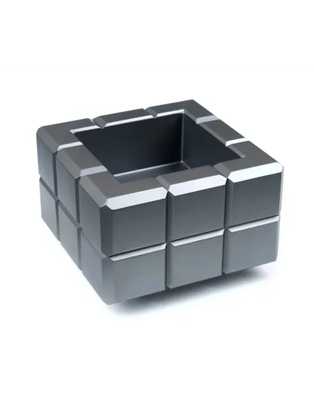 Пепельница Colibri Heritage Cube, Оружейная сталь-AT125T3