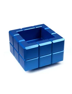 Пепельница Colibri Heritage Cube, Синий лак Navy-AT125T4