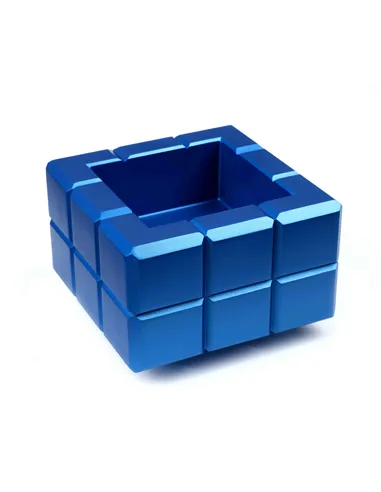 Пепельница Colibri Heritage Cube, Синий лак Navy-AT125T4