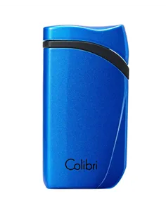 Зажигалка сигарная Colibri Falcon, синий металлик-LI310T13
