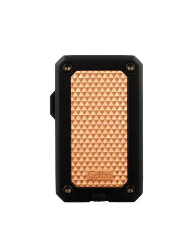 Зажигалка сигарная Colibri Rally, черная-красное золото-LI360T6