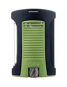 Зажигалка сигарная Colibri Daytona, черно-зеленая-LI770T14