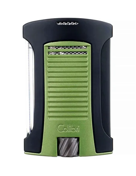 Зажигалка сигарная Colibri Daytona, черно-зеленая-LI770T14