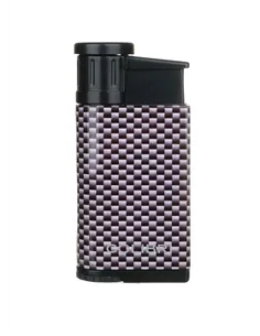 Зажигалка сигарная Colibri Evo, серебристый карбон-LI520C31