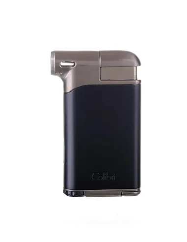 Зажигалка трубочная Colibri Pacific с тампером, черный-оружейная сталь-LI400C7