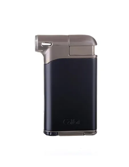 Зажигалка трубочная Colibri Pacific с тампером, черный-оружейная сталь-LI400C7