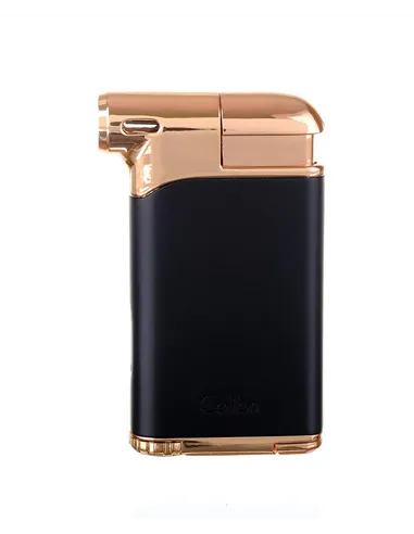Зажигалка трубочная Colibri Pacific с тампером, черный-красное золото-LI400C9