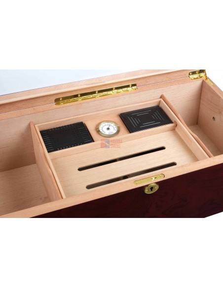 Хьюмидор-витрина Lubinski на 150 сигар, Красное дерево - купить в интернет-магазине Havana Smoke