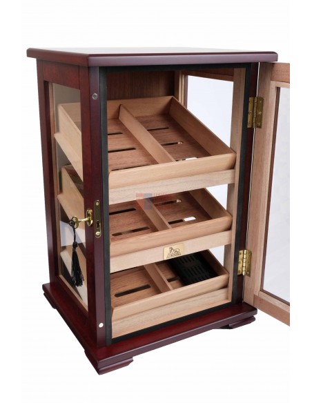 Хьюмидор-витрина Lubinski на 150 сигар, Красное дерево Q1008 - купить в интернет-магазине Havana Smoke