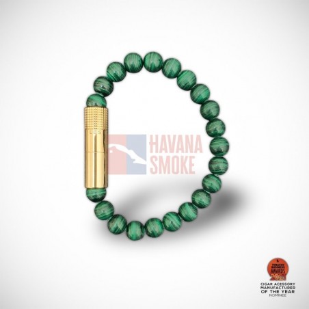 Купить PUNCH BRACELET - Gold Malachite