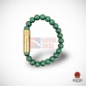 Купить PUNCH BRACELET - Gold Malachite