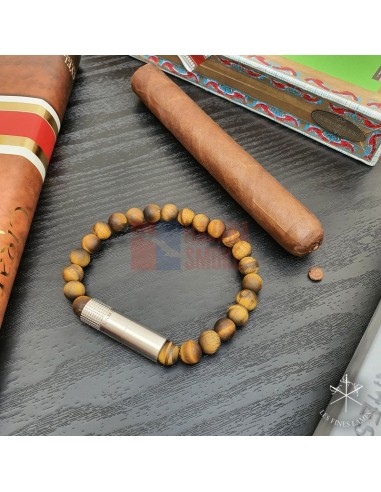 PUNCH BRACELET - Connoisseur Matte Tiger Eye - купить в интернет-магазине Havana Smoke