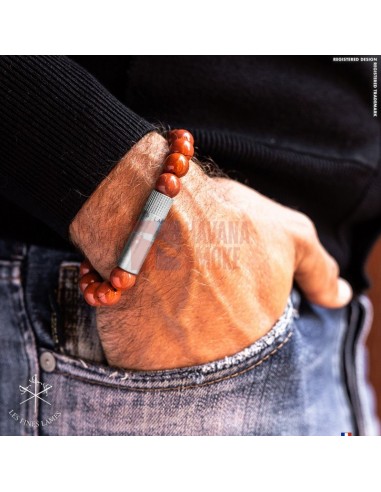 PUNCH BRACELET - Red Jasper - купить в интернет-магазине Havana Smoke