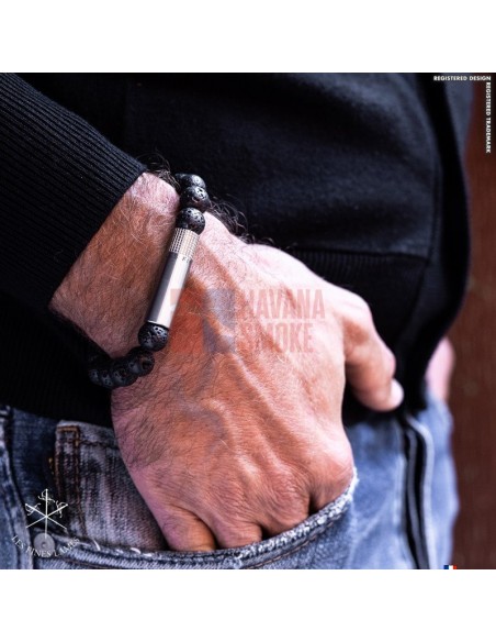 PUNCH BRACELET - Lava Stone - купить в интернет-магазине Havana Smoke
