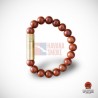 Купить PUNCH BRACELET - Brass Red Jasper