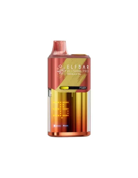 Электронная сигарета ELFBAR BC15000 PRO Черныйчай со льдом 