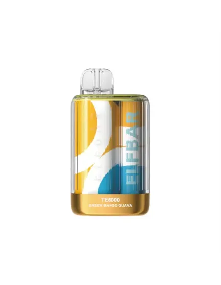 Электронная сигарета ELFBAR TE6000 Зеленое Манго Гуава 
