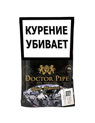 Трубочный табак Doctor Pipe Black Diamond Premium Ribbon Cut 50 гр 