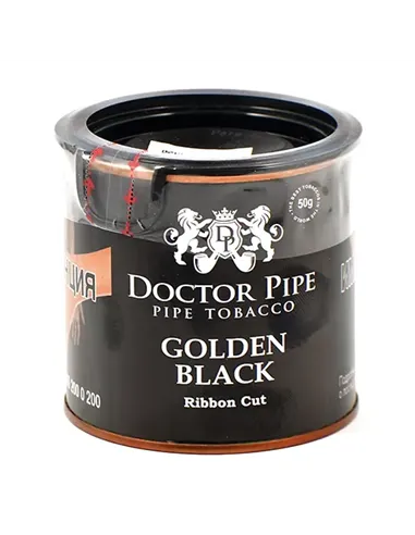 Трубочный табак Doctor Pipe Golden Black Ribbbon Cut 50 гр банка 