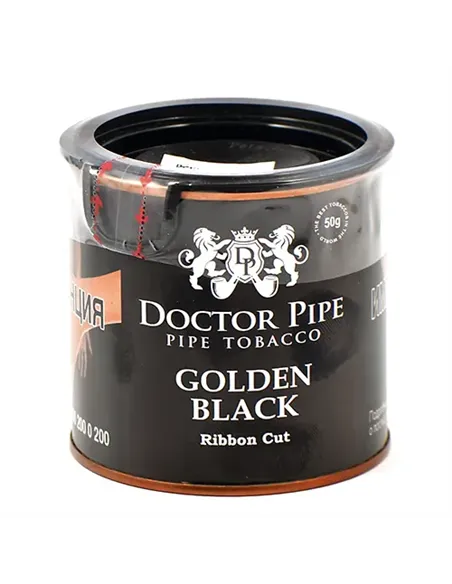 Трубочный табак Doctor Pipe Golden Black Ribbbon Cut 50 гр банка 