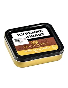 Трубочный табак Doctor Pipe Pure Dark Fired Flake Cut 50 гр банка 