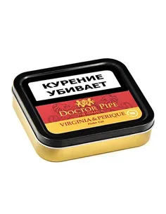 Трубочный табак Doctor Pipe Virginia & Perique Flake Cut 50 гр банка 