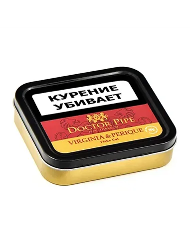 Трубочный табак Doctor Pipe Virginia & Perique Flake Cut 50 гр банка 