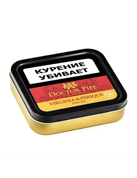 Трубочный табак Doctor Pipe Virginia & Perique Flake Cut 50 гр банка 