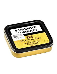 Трубочный табак Doctor Pipe Virginia Pure Gold Flake Cut 50 гр банка 