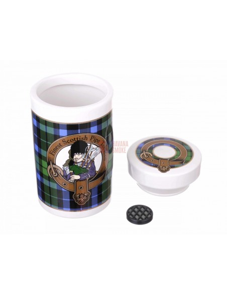 Банка для табака Lubinski Шотландия, керамика, зеленая - купить в интернет-магазине Havana Smoke