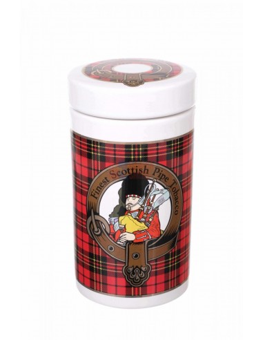 Банка для табака Lubinski Шотландия, керамика, красная - купить в интернет-магазине Havana Smoke