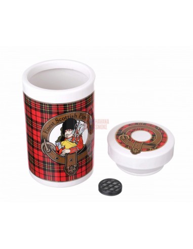 Банка для табака Lubinski Шотландия, керамика, красная - купить в интернет-магазине Havana Smoke