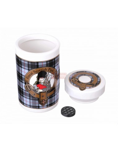 Банка для табака Lubinski Шотландия, керамика, серая - купить в интернет-магазине Havana Smoke