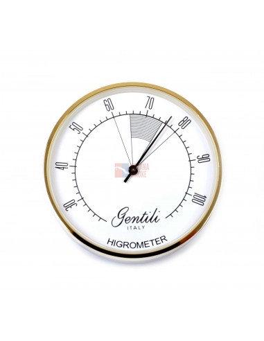 Гигрометр Gentili аналоговый, высокоточный, золото (Италия) - купить в интернет-магазине Havana Smoke