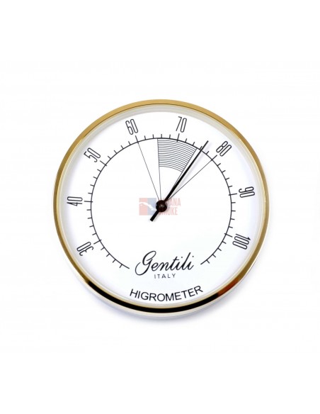 Гигрометр Gentili аналоговый, высокоточный, золото (Италия) - купить в интернет-магазине Havana Smoke