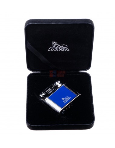 Зажигалка Lubinski Бассано, кремневая, синяя - купить в интернет-магазине Havana Smoke