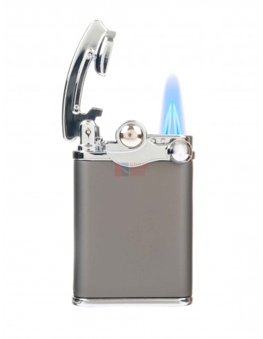 Зажигалка Lubinski Палермо кремневая турбо, двойное пламя, оружейная сталь - купить в интернет-магазине Havana Smoke