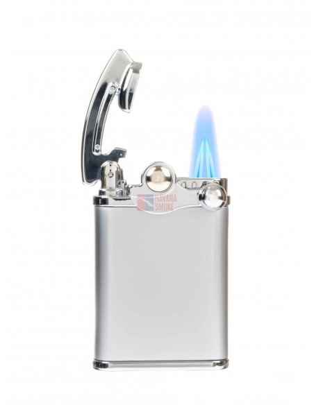 Зажигалка Lubinski Палермо кремневая турбо, двойное пламя, хром - купить в интернет-магазине Havana Smoke