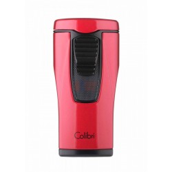 Купить Зажигалка сигарная Colibri Monaco (тройное пламя), красный металлик