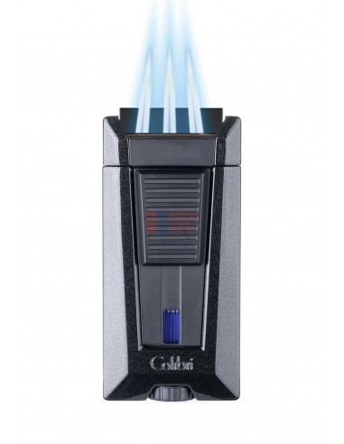 Зажигалка сигарная Colibri Stealth (тройное пламя), черный металлик - купить в интернет-магазине Havana Smoke