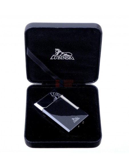 Зажигалка трубочная Lubinski Сполето, кремниевая, черный металлик - купить в интернет-магазине Havana Smoke
