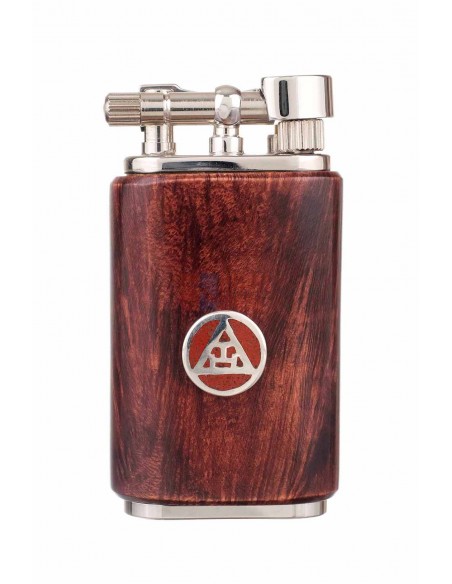 Зажигалка трубочная Mastro de Paja, серебро и бриар - купить в интернет-магазине Havana Smoke